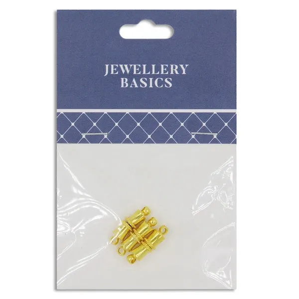 15mm Oblong Magnetic Clasp, Gold- 3 Sets- Sullivans