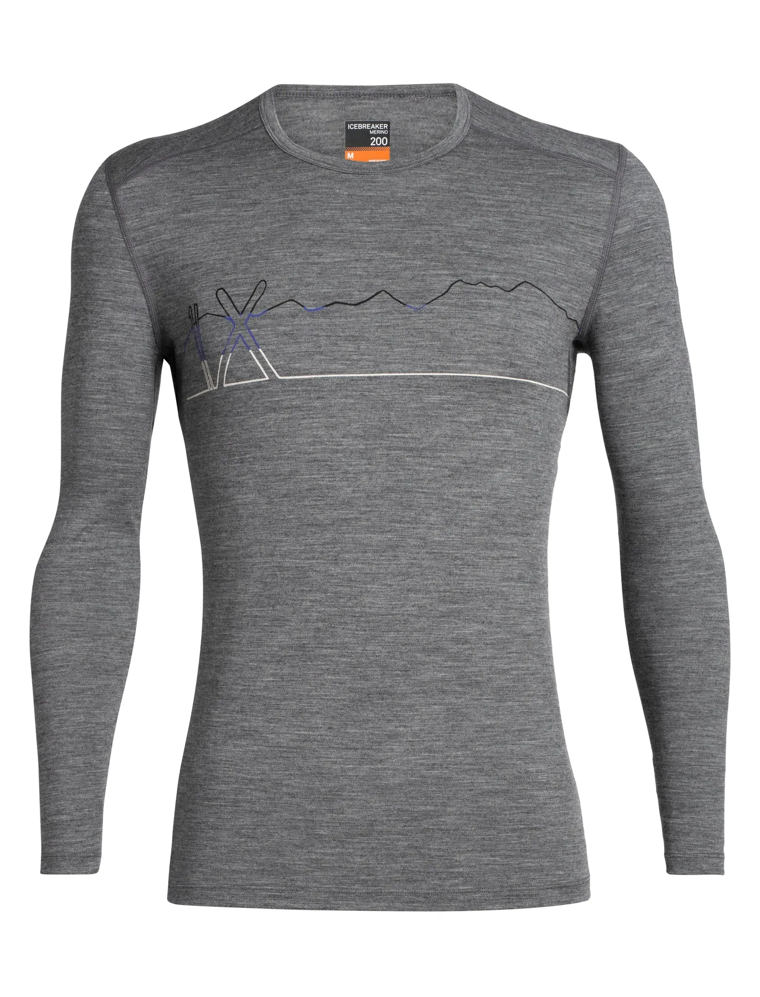 200 Oasis LS Crewe Single Line Ski - Men's|-|Haut à manches longues et col rond 200 Oasis Line Ski - Homme