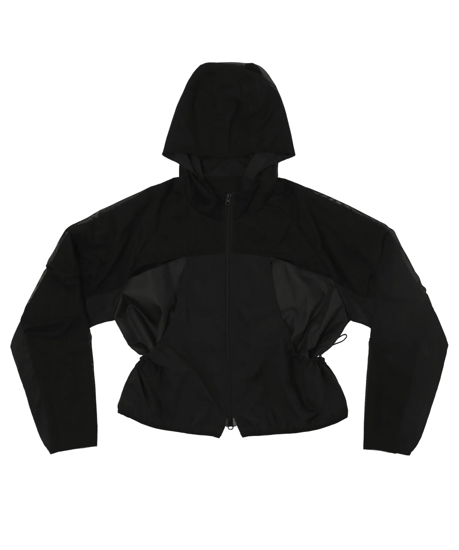 Double layered windbreaker black