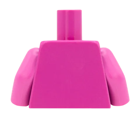 Feminine Open Collar Shirt - Custom Design Minifigure Torso