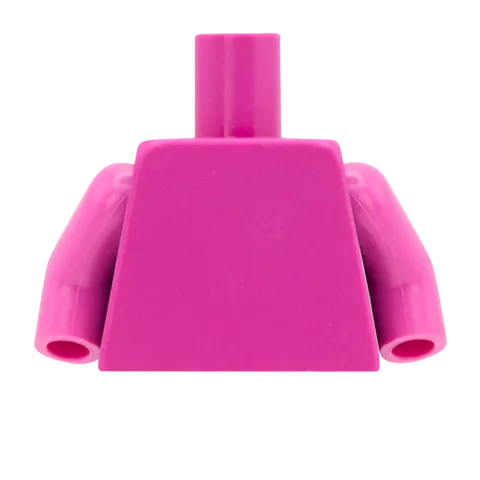 Feminine Open Collar Shirt - Custom Design Minifigure Torso