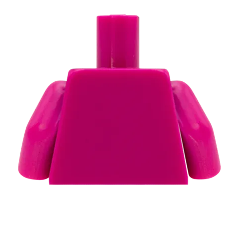 Feminine Open Collar Shirt - Custom Design Minifigure Torso