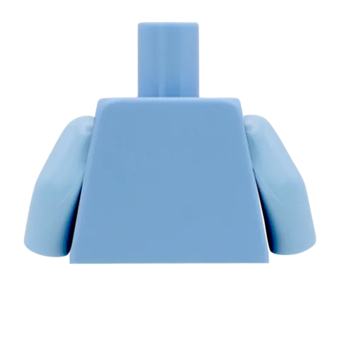 Feminine Open Collar Shirt - Custom Design Minifigure Torso