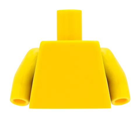 Feminine Open Collar Shirt - Custom Design Minifigure Torso