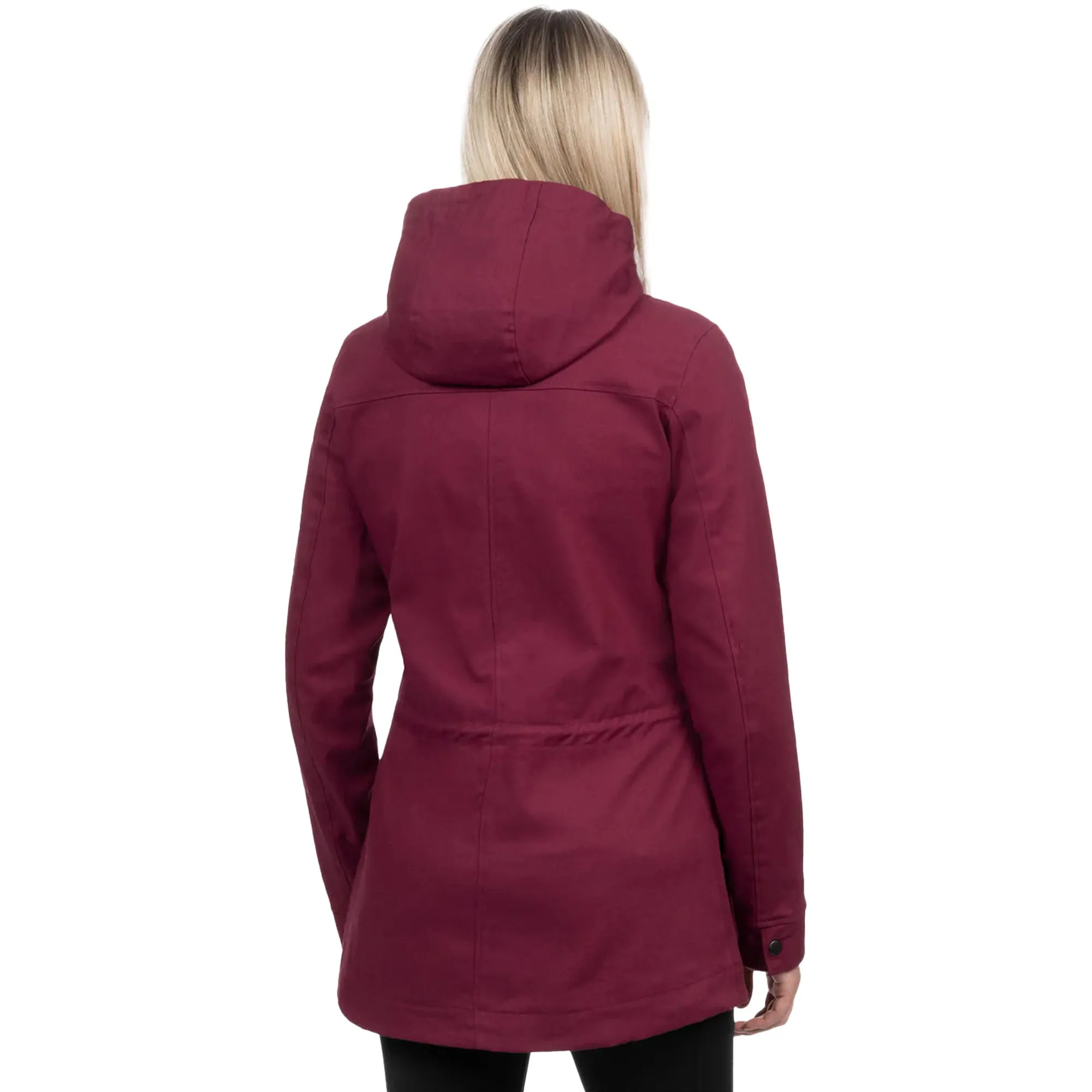 FXR Womens Ivy Canvas Snowmobile Jacket Merlot Purple