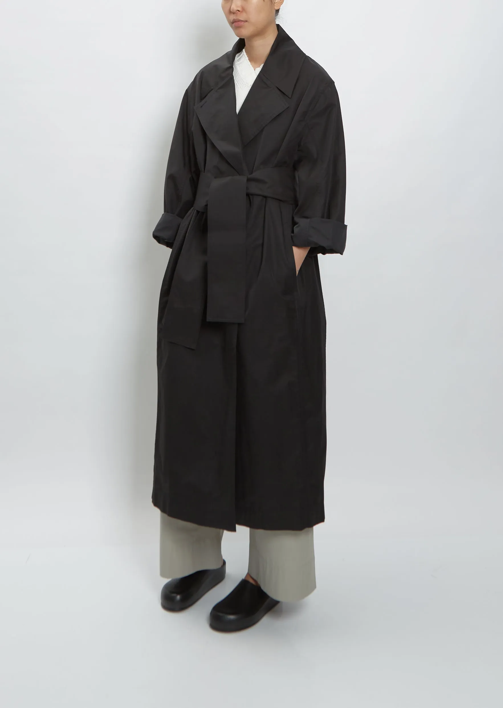 Hirst Cotton Blend Coat — Darkest Navy