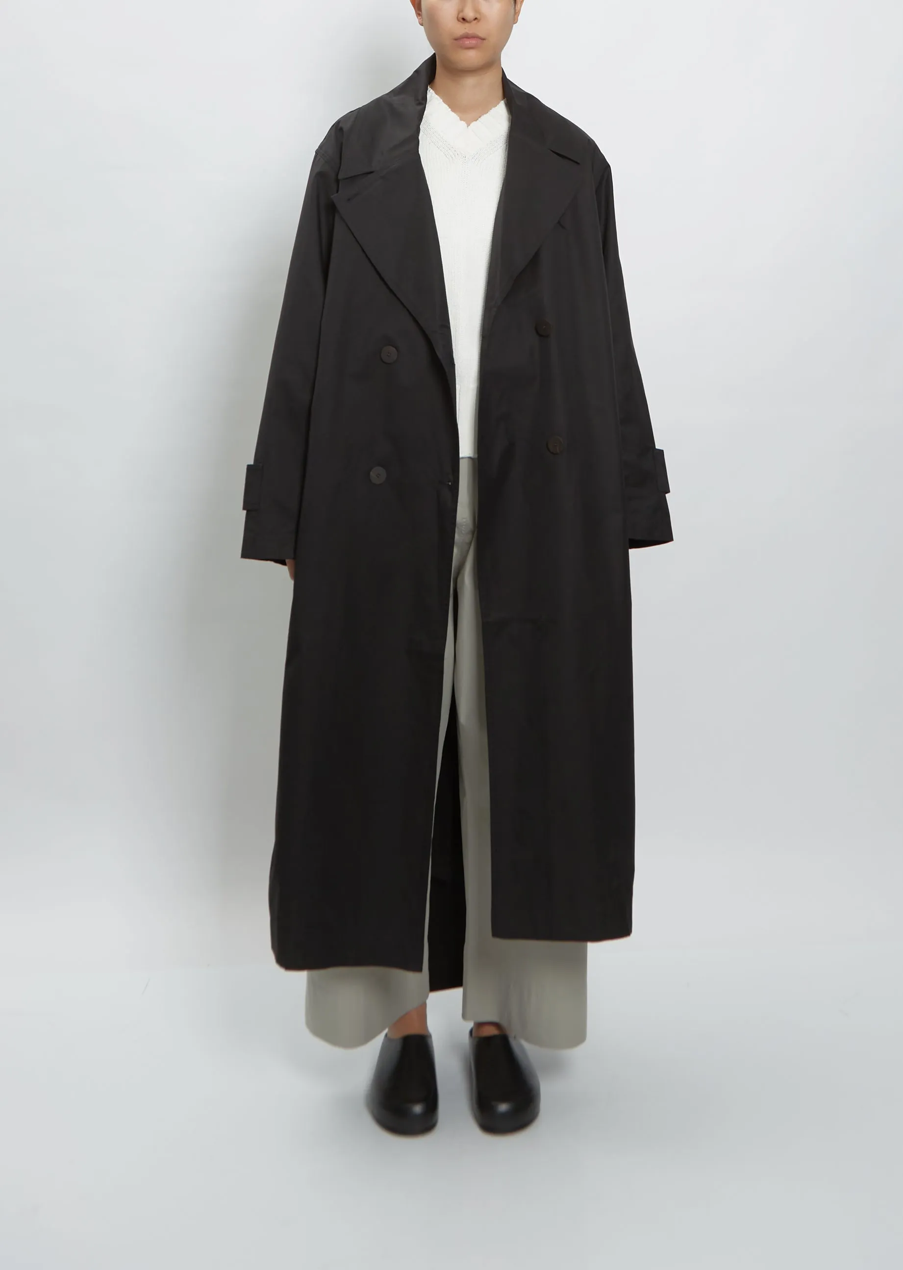 Hirst Cotton Blend Coat — Darkest Navy