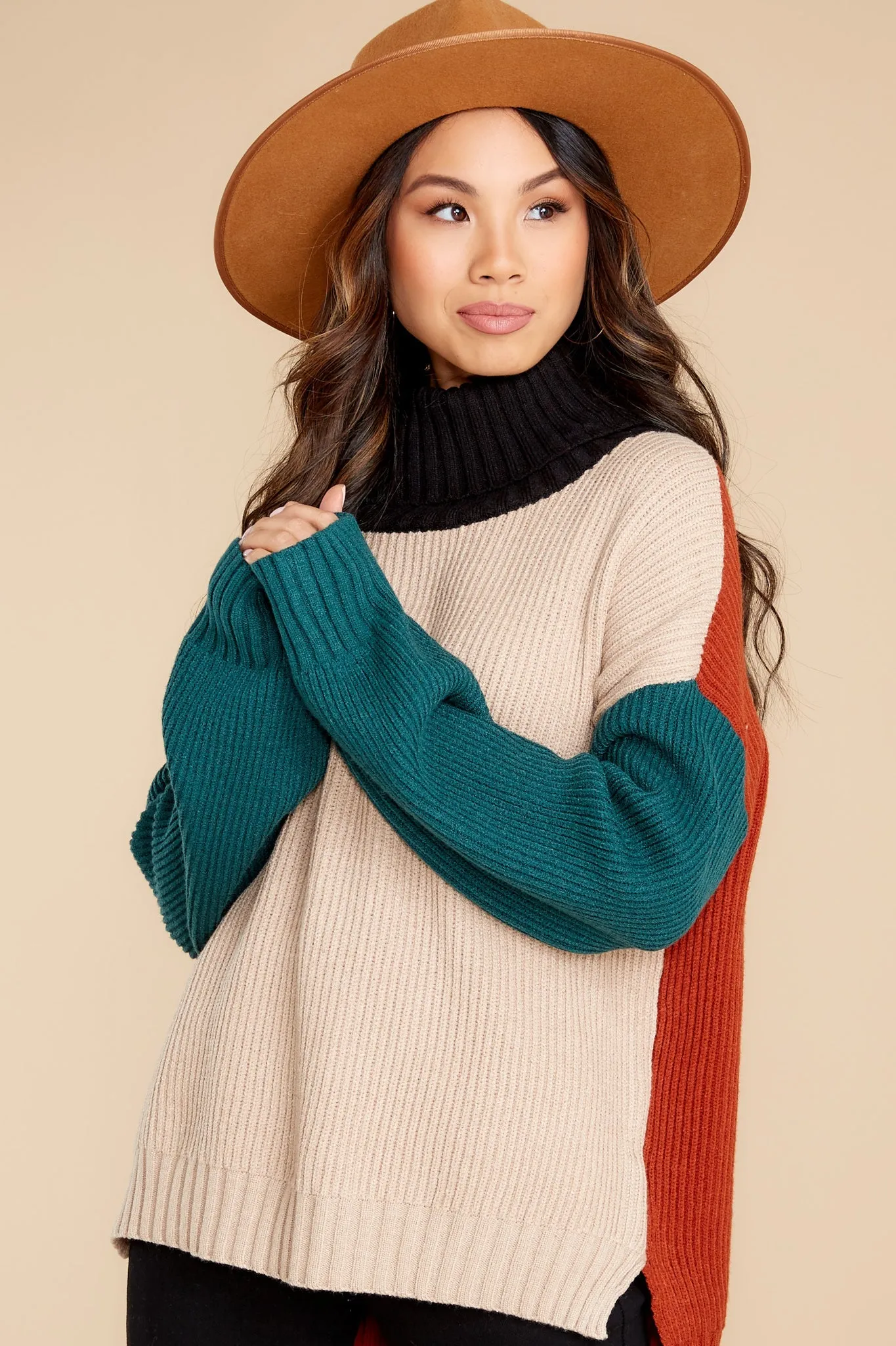 If The Groove Fits Light Taupe Sweater