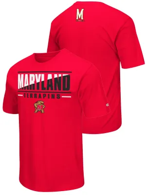 Maryland Terrapins Colosseum Red Lightweight Breathable Active Workout T-Shirt