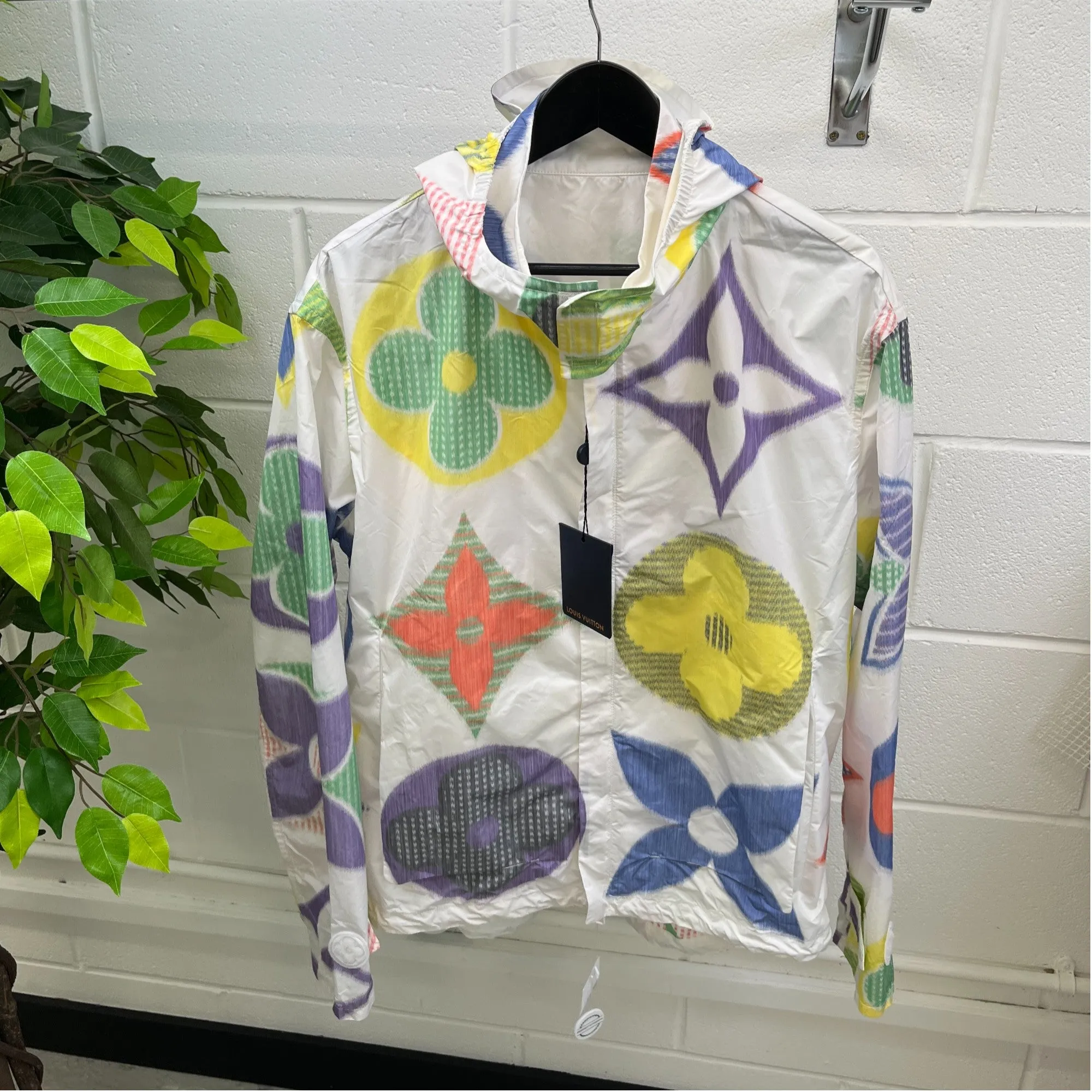 Men's Multicolour Monogram Windbreaker White Size IT 50 / L