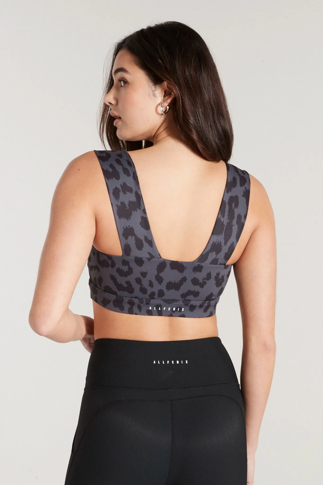 Oversized Cheetah Sports Bra