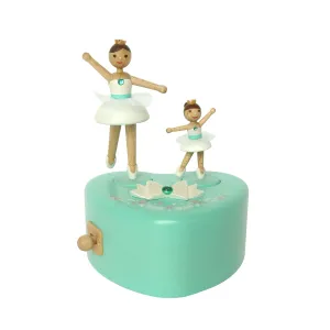 Parent & Child Ballet Wooden Music Box