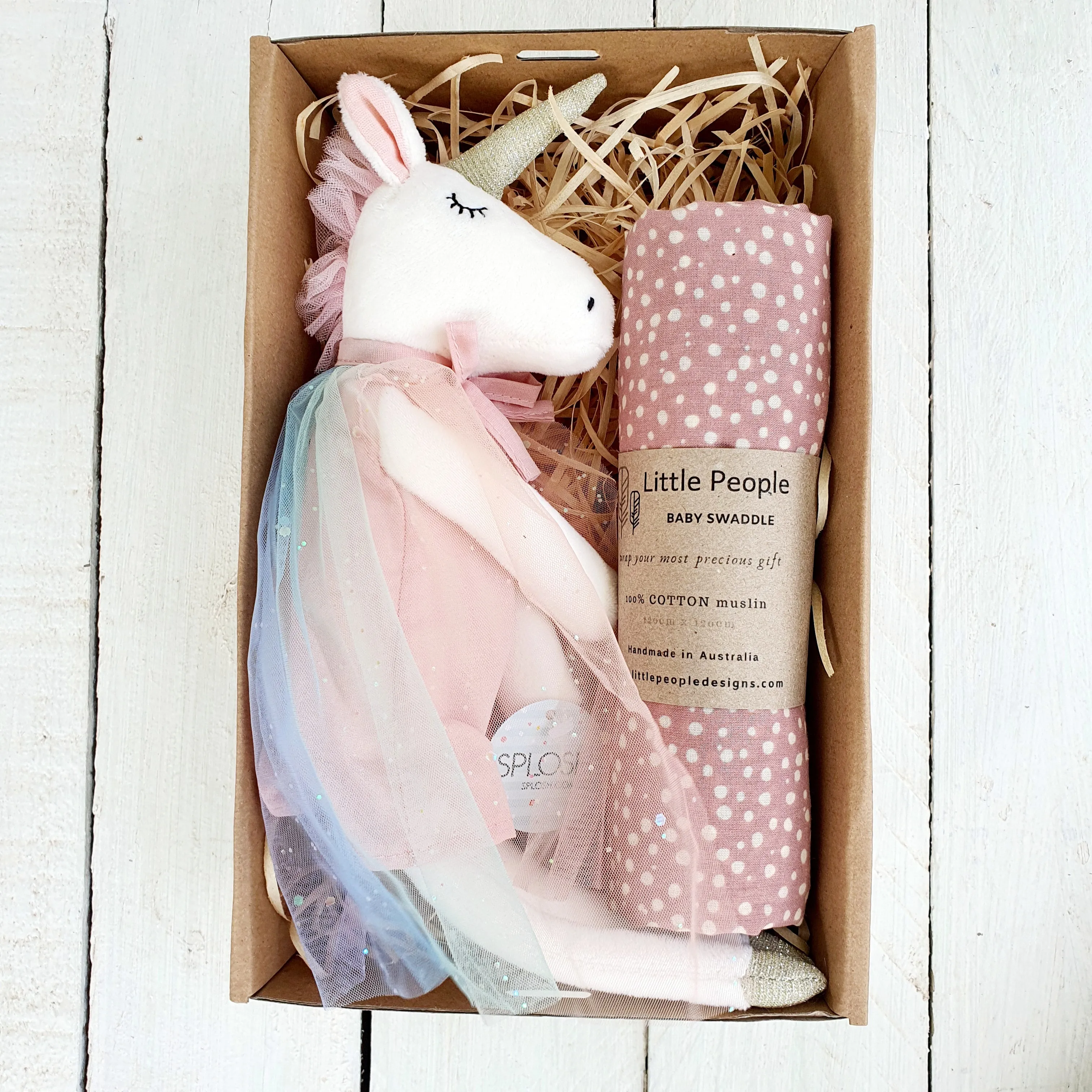 Rainbow Unicorn - Baby Gift Box