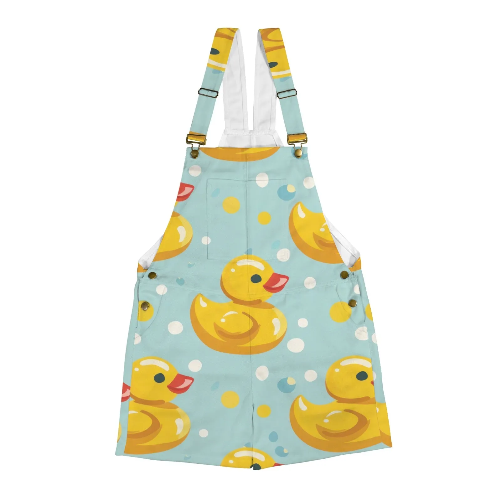 Rubber Duck Unisex Shorts Suspender Jumpsuit