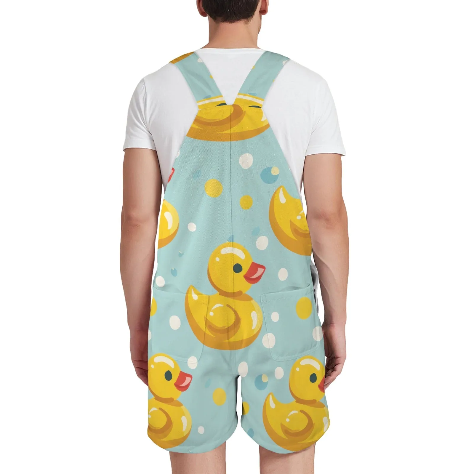 Rubber Duck Unisex Shorts Suspender Jumpsuit