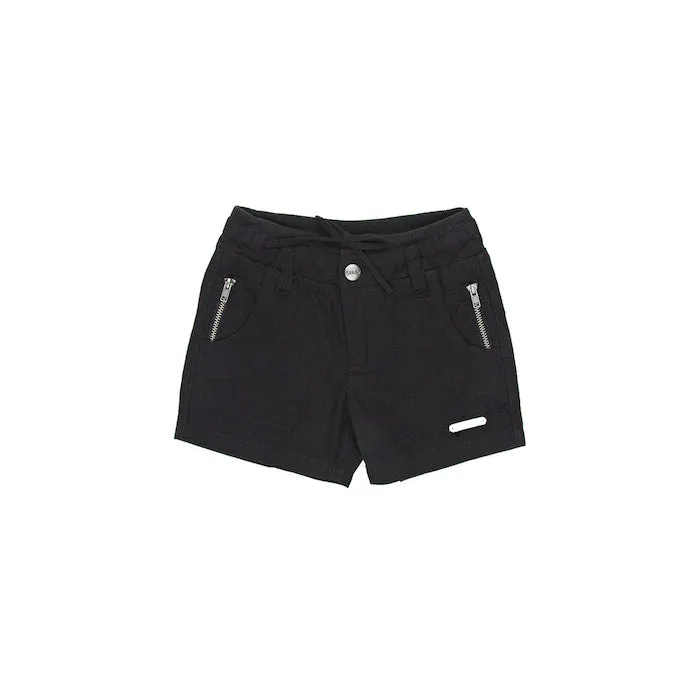 Sudo Mini Oscar Linen Shorts - Raven