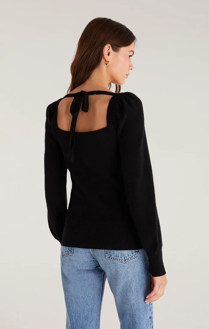 The Hadley Sweater Tie Top