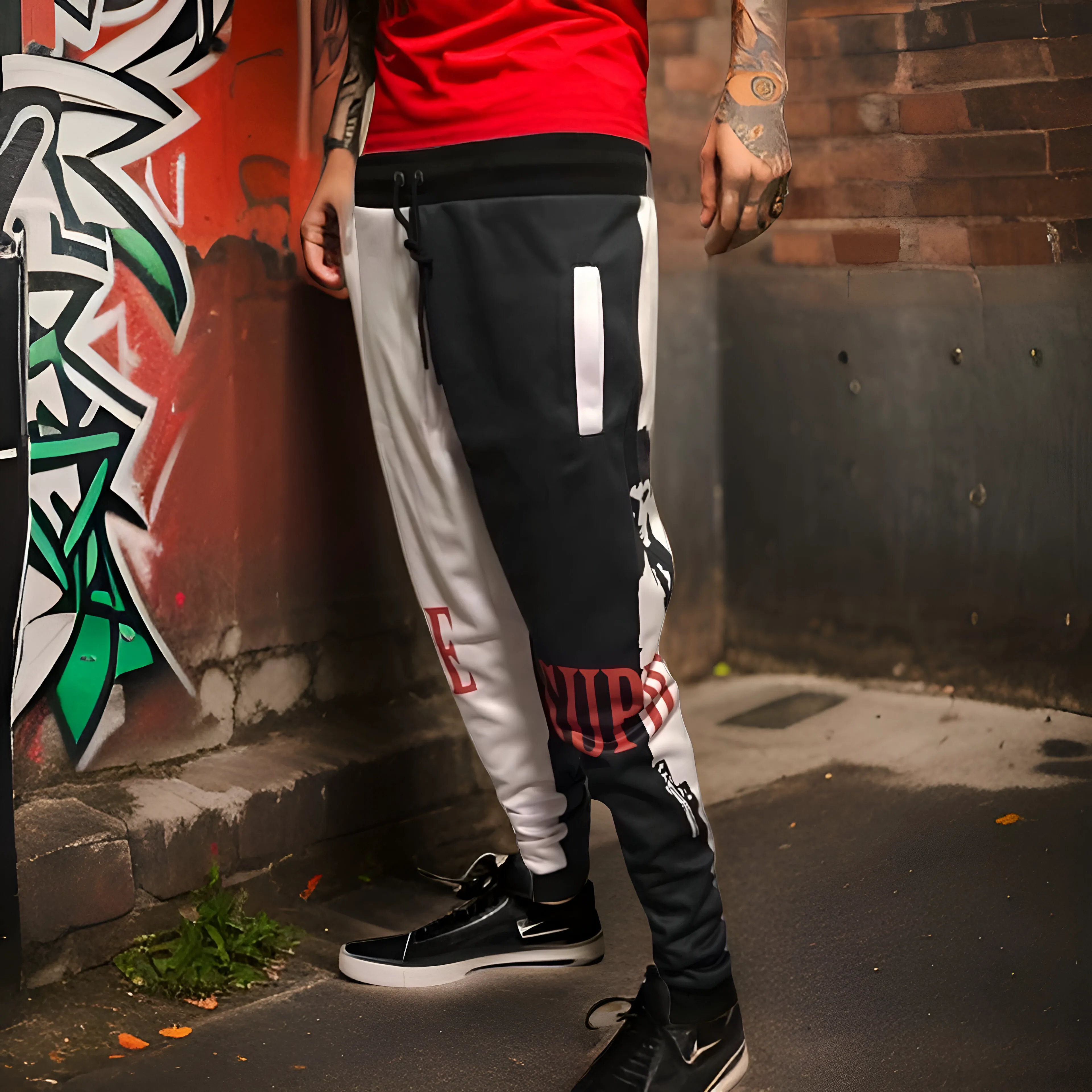 ^$UPR3M3 SCARFACE^ JOGGER SWEATPANTS (FLEECE LINED)