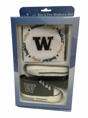 Washington Huskies Baby Fanatic Infant Bib & Pre-Walker Shoes Gift Set