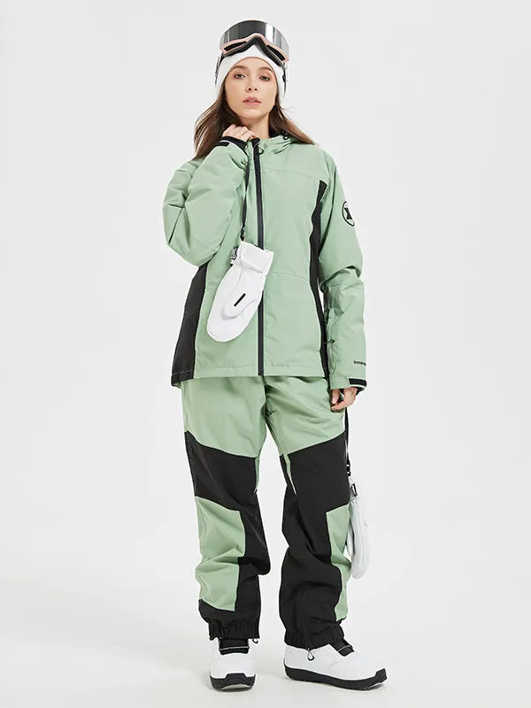 Women's Mountain Snow Pow Waterproof Snow Suit Sets