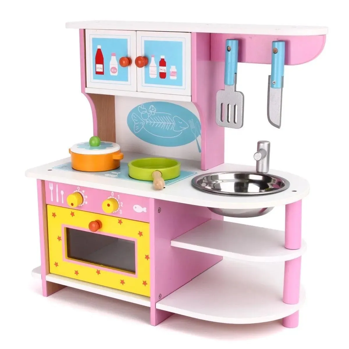 Wooden Kitchen Set